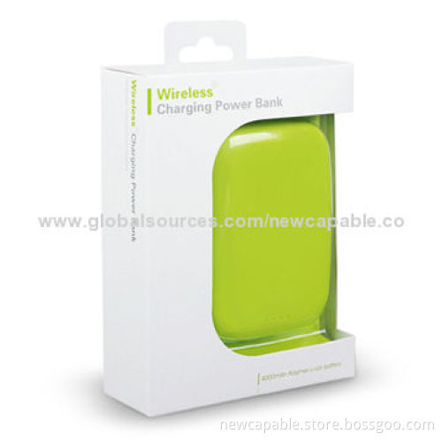 Wireless Charger/Power Bank, Built-in 7,000mA Li-polymer Battery